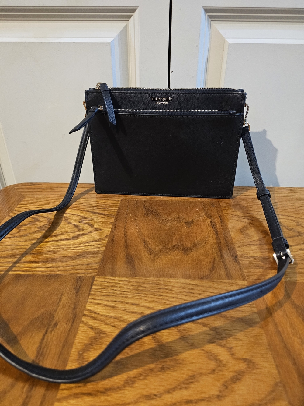 kate spade Black Leather Crossbody Bag